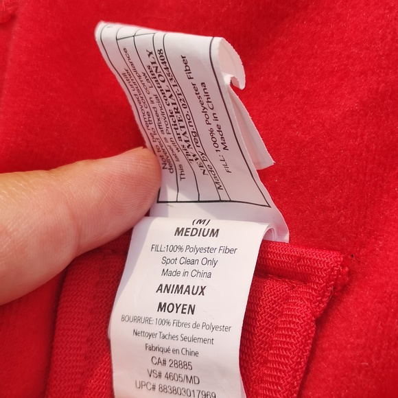 Halloween Dog Costume Red Devil Adjustable Size M FUN See Measurements - Picture 10 of 13